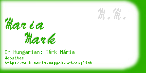 maria mark business card
